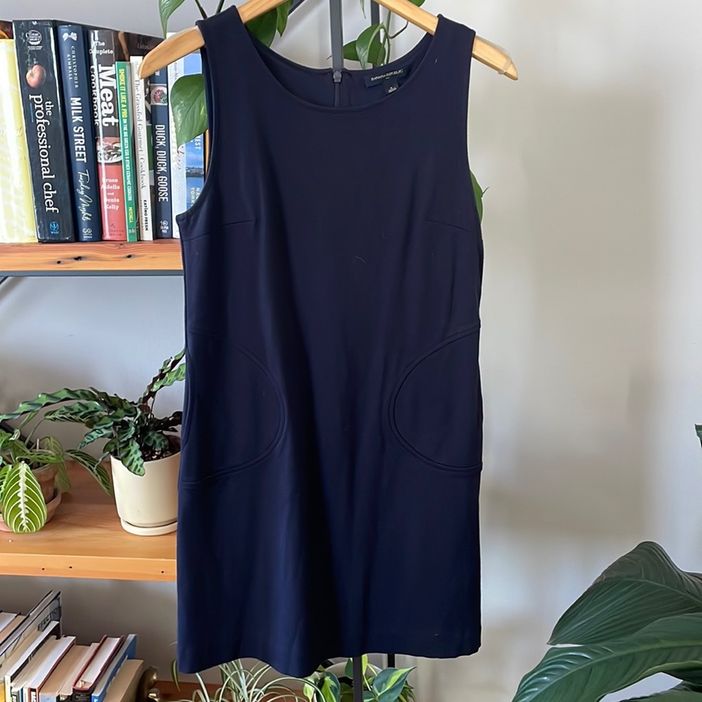 Banana republic navy dress